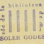 EX LIBRIS Biblioteca Soler i Godes