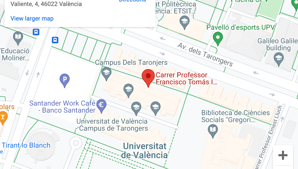 Location of the Law School at the University of València